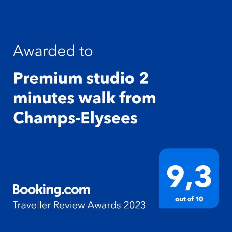 Premium Studio 2 Minutes Walk From Champs-Elysees Paris Bagian luar foto